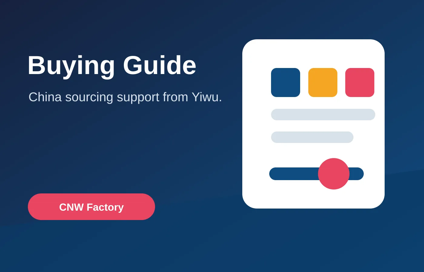 Yiwu sourcing agent for small importers